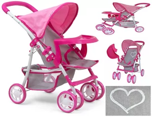 Wózek Dla Lalek Spacerówka Prestige Różowa Zabawka Wózki Dla Lalki Zabawkowe Do Zabawy - Wózki dla lalek - miniaturka - grafika 1