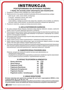 Raw-pol Znak Instr.Post.na Wypadek Pożaru Z-IP1-P-250x350 - Tablice BHP - miniaturka - grafika 1