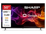 Telewizory - Sharp QLED 50HP5465E 50" 4K Google TV Dolby Vision Czarny - miniaturka - grafika 1