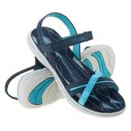 Sandały damskie - Damskie Sandały ELBRUS LANEVISO WO'S 4555-NAVY/BL/GREEN – Niebieski - miniaturka - grafika 1