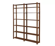 Regały - Regał Na Książki Drewniany B31R 220X170X28 7 Półek Brązowy Olejowany Drewno Sosnowe Brązowy B31R_220X170X28_R0F1 / Wamar-Sosenka - miniaturka - grafika 1
