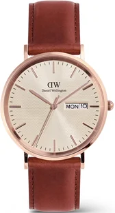 Zegarek Zegarek Daniel Wellington DW00100829 Classic Day Display St Mawes Rose Gold Champagne - Zegarki męskie - miniaturka - grafika 1