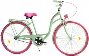 Dallas Bike City 1spd 26 cali Damski Miętowy z różowym - Rowery - miniaturka - grafika 1