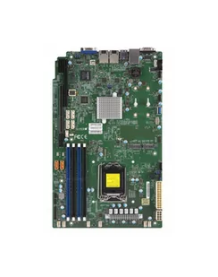 Supermicro super micro computer Motherboard SKT LGA1151 C246 chipset 4x DDR4 2666 MHz ECC UDIMM 2x1G - Płyty główne serwerowe - miniaturka - grafika 1