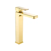 Baterie umywalkowe - Mexen Cetus bateria umywalkowa wysoka, złota - 744310-50 - miniaturka - grafika 1
