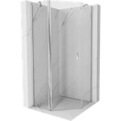 Kabiny prysznicowe - Mexen Mist kabina prysznicowa pięciokątna uchylna 80 x 80 cm, transparent, chrom - 8A8-080-080-01-00 - miniaturka - grafika 1