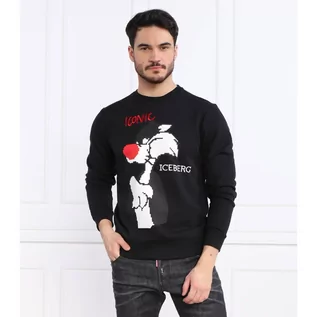 Bluzy męskie - Iceberg Bluza ICEBERG X LOONEY TUNES | Regular Fit - grafika 1