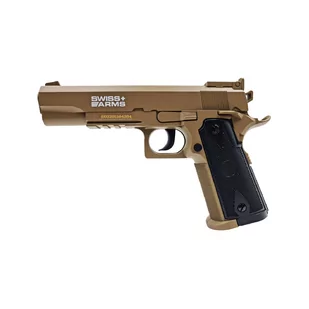 Wiatrówka Pistolet Swiss Arms P1911 Tan 4,5mm - Wiatrówki pistolety - miniaturka - grafika 1