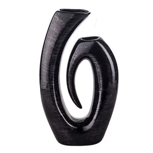 Wazon Symfonia ceramiczny 17 x 17 x 20 cm czarny - Wazony i flakony - miniaturka - grafika 1