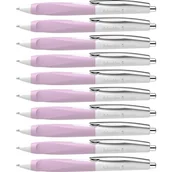 Długopisy - Schneider 135328 Haptify długopis (grubość kreski M, kolor wkładu: niebieski) 10 sztuk, biało-liliowy - miniaturka - grafika 1