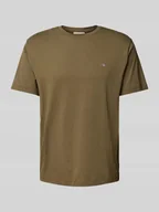Koszulki męskie - T-shirt z wyhaftowanym logo - miniaturka - grafika 1