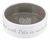 Miski dla kotów - TRIXIE Miseczka porcelanowa Pet's Home gray XL - miniaturka - grafika 1
