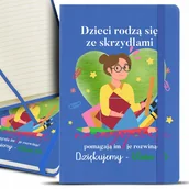 Notesy i bloczki - Notes Notatnik A5 Granat Dla Nauczyciela IMIĘ Wz - miniaturka - grafika 1