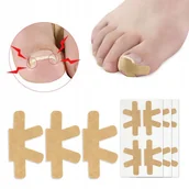 Akcesoria do paznokci - 4 x plastry na wrastające paznokcie klamra paski - miniaturka - grafika 1