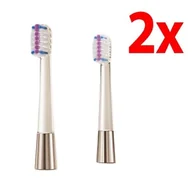 Końcówki do szczoteczek elektrycznych - Oryginalna końcówka do szczoteczek JIMOK J6 Gold Soft (2 szt.) (Nanotechnologiczne włókna) - miniaturka - grafika 1