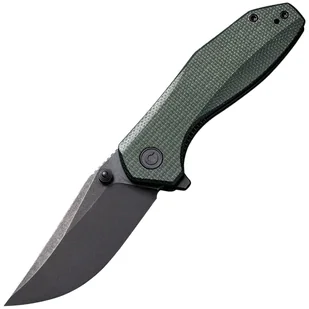 Nóż składany Civivi Odd 22 - Black Stonewashed/Dark Green Micarta - Noże - miniaturka - grafika 1