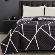 Narzuty - DecoKing DecoKing - Narzuta dwustronna Home - Grafitowy 170x270 cm - miniaturka - grafika 1
