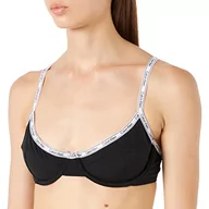 Koszulki i topy damskie - Calvin Klein Balkonette-UW Top Bikini Kobiety, Pvh Black, 34 / C - miniaturka - grafika 1