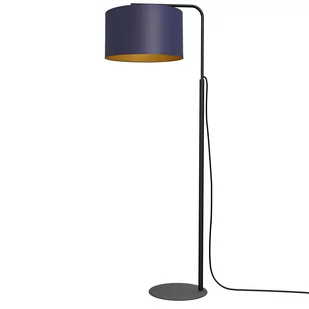 Luminex Arden 3575 Lampa stojąca lampa 1x60W E27 czarny/niebieski/złoty - Lampy stojące - miniaturka - grafika 1