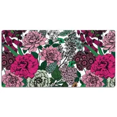 Podkładki na biurko - Mata z nadrukiem na biurko Vintage kwiaty 120x60 cm, Dywanomat - miniaturka - grafika 1