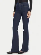 Spodnie damskie - Rinascimento Jeansy CFC0125300003 Granatowy Flare Fit - miniaturka - grafika 1
