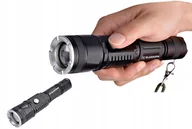 Latarki - Latarka Led Mocna Zoom Cree akumulatorowa taktyczn - miniaturka - grafika 1