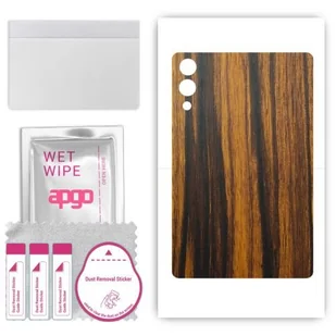 folia naklejka skórka strukturalna na TYŁ do Samsung Galaxy Tab S9 Plus - Drewno Tygrysie - apgo SKINS - Akcesoria do tabletów i e-booków - miniaturka - grafika 1