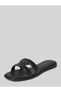 Klapki ze skóry naturalnej - Tommy Hilfiger - Klapki i japonki damskie - miniaturka - grafika 1