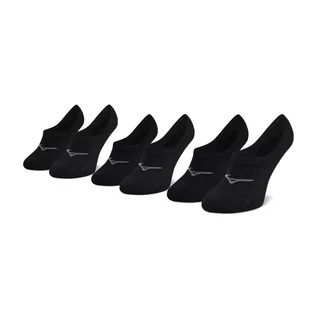 Skarpetki męskie - Zestaw 3 par stopek męskich MIZUNO - Super Short Socks 3P J2GX005599 Black - grafika 1
