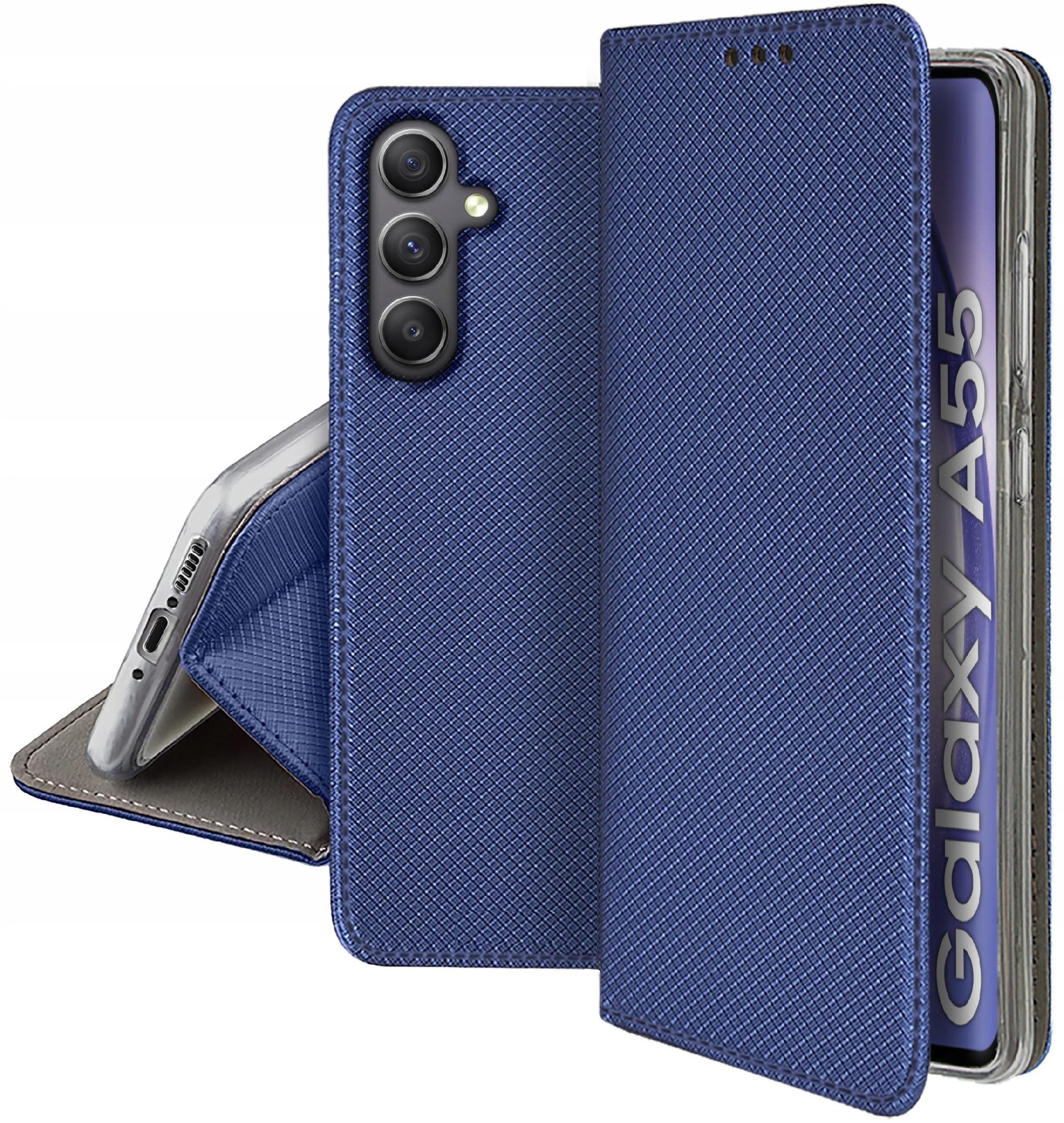 Etui do Samsung Galaxy A55 A55 5G SMART MAGNET CASE PORTFEL + SZKŁO 9H