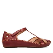 Półbuty damskie - Półbuty Pikolinos P. Vallarta 655-0732C5 Czerwony - miniaturka - grafika 1