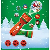 Ozdoby bożonarodzeniowe - Projektor latarka LED 3 x 11 x 20 cm - miniaturka - grafika 1