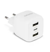 Ładowarki do telefonów - Ładowarka GaN 32W 2xUSB-A 1xUSB-C biała - miniaturka - grafika 1