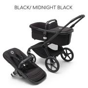 Wózki dziecięce - BUGABOO FOX 5 2w1 Black/ Midnight Black - miniaturka - grafika 1