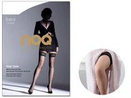 Skarpetki damskie - Pończochy Samonośne W Kropki Subtle 20 Den Natural Nero 1-2 - miniaturka - grafika 1