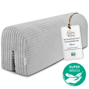 Ochraniacz krawędzi łóżka dla dzieci 80 cm Minky - zabezpieczenie przed wypadnięciem, ochraniacz na ramę łóżka do łóżeczka, łóżka piętrowego, z pokr.. - Ochraniacze do łóżeczka - miniaturka - grafika 1