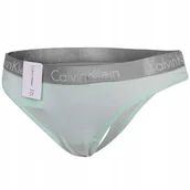Majtki damskie - CALVIN KLEIN STRINGI DAMSKIE ODCIEŃ ZIELENI r.XS - miniaturka - grafika 1