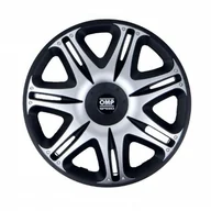 Kołpaki samochodowe - Kołpaki OMP Ghost Speed Czarny Srebrzysty 15" (4 uds) - miniaturka - grafika 1