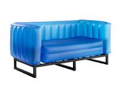 Sofy ogrodowe - YOMI SOFA EKO WITH LIGHTING ALUMINIUM FRAME BLUE - miniaturka - grafika 1