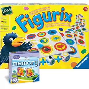 Ravensburger, Figurix, gra planszowa + Kubusiowe Memory - Gry planszowe - miniaturka - grafika 1