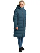 Kurtki damskie - Jack Wolfskin Płaszcz puchowy "Frozen Place" w kolorze niebieskim - miniaturka - grafika 1