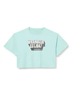 Koszulki i topy damskie - Wrangler Damska koszulka Boxy Tee, niebieski, XXL - miniaturka - grafika 1