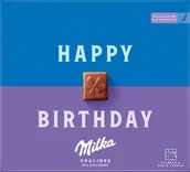 Bombonierki i czekoladki - Milka 'Happy Birthday' Praliny Krem Mleczny 110G - miniaturka - grafika 1