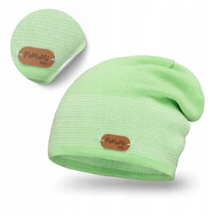 Czapka Zimowa Dziecięce Zielona Lekka Uniwersalna dla Chłopca Dziewczynki - Czapki dla dzieci - miniaturka - grafika 1