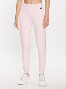 Guess Spodnie dresowe Rosas V3YB20 KBV71 Różowy Regular Fit - Spodnie sportowe damskie - miniaturka - grafika 1