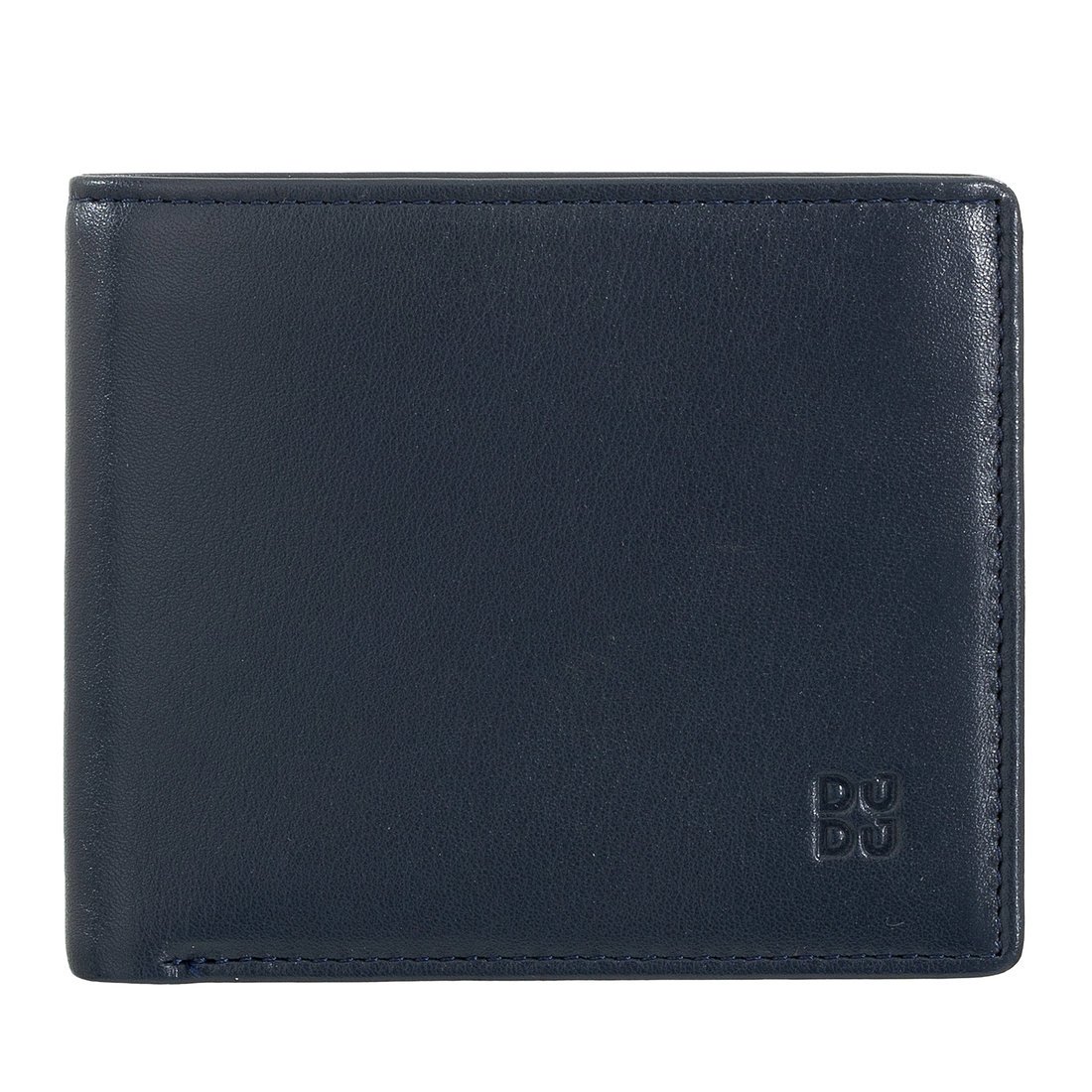 DUDU Mały Męskie skórzany portfel Billfold RFID Wielokolorowy z portmonetką