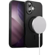 Etui i futerały do telefonów - Etui CRONG Hybrid Frost MAG Cover MagSafe do Apple iPhone 17 Czarny - miniaturka - grafika 1