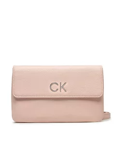Torebki damskie - Calvin Klein Torebka Re-Lock Dbl Crossbody Bag Pbl K60K609140 Różowy - grafika 1