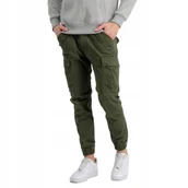 Spodnie męskie - Spodnie Alpha Industries Airman Pant 188201 142 Ciemnooliwkowe 36 - miniaturka - grafika 1