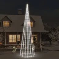 Oświetlenie świąteczne - Lumarko Choinka do montażu na maszcie, 1134 zimnych białych LED, 800 cm! - miniaturka - grafika 1